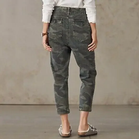 Sundance Catalog Sundry Murphy High Rise Camo Pants Size 27 NWT MSRP $188 - Picture 2 of 10